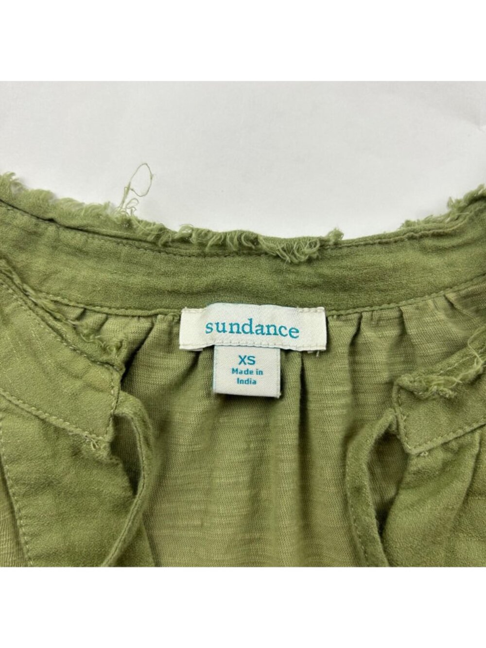 Sundance Sage Green Slub Knit Jersey Sleeveless Midi Dress XS - Picture 4 of 8